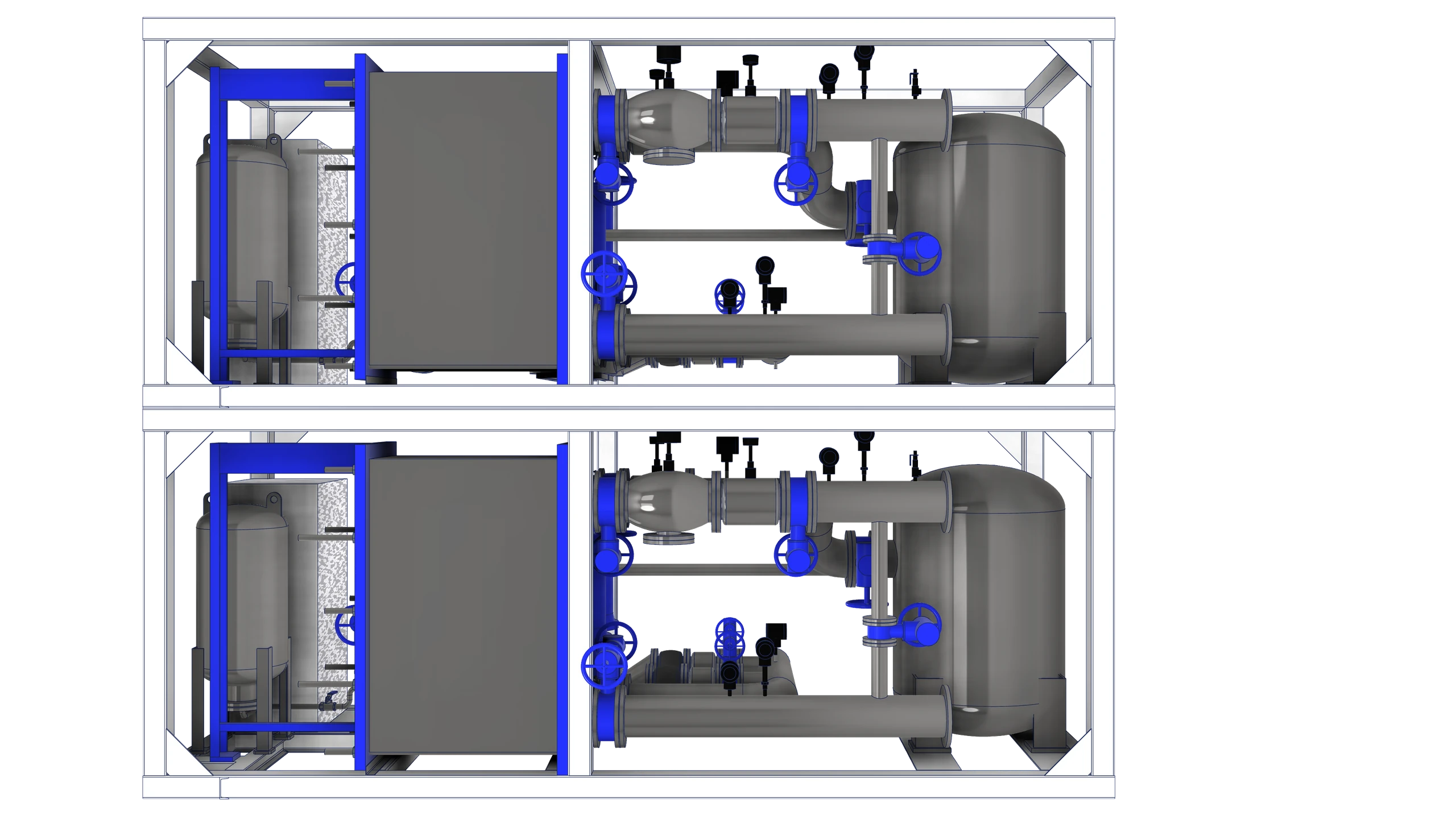Scalable hall layout